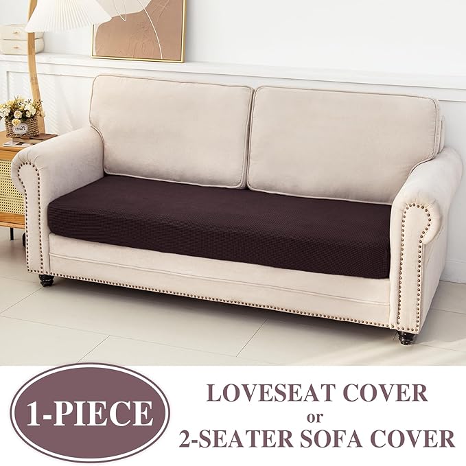 Couch Cushion Cover Loveseat Cover or 2 Seat Sofa Cover Washable Stretch - Image 2