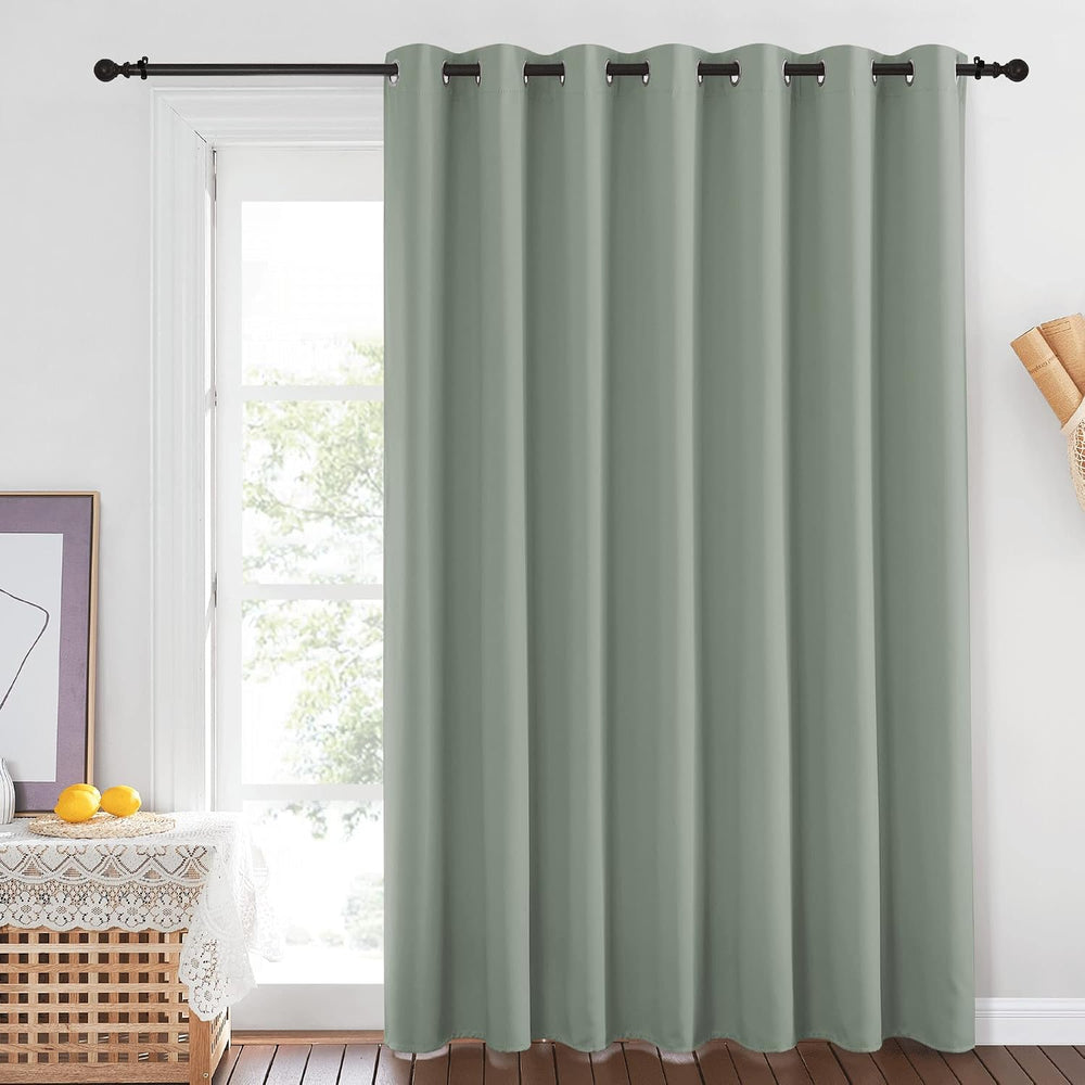 NICETOWN Blackout Sage Green Curtain for Sliding Glass Door - Grommet Thermal...