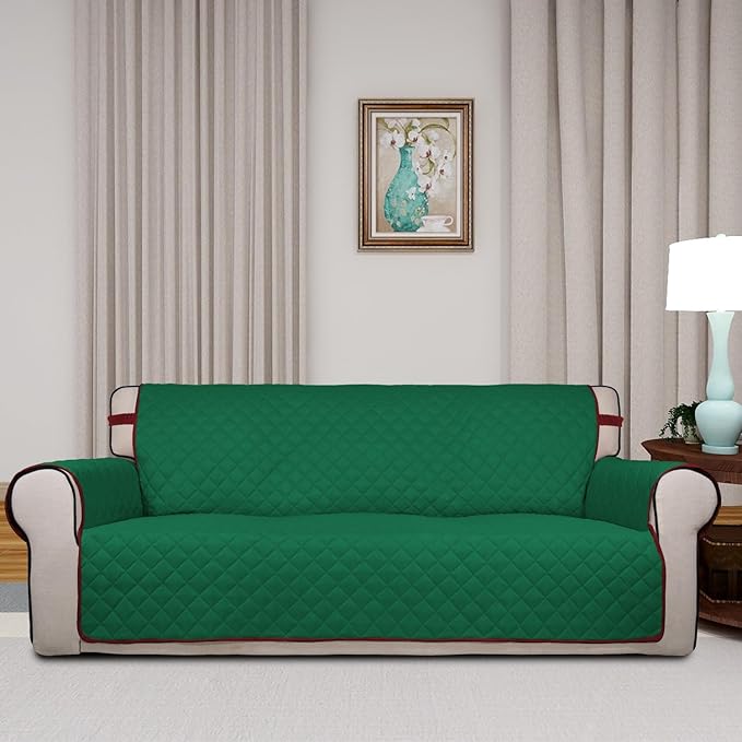 PureFit Reversible Quilted Sofa Cover, Water Resistant Slipcover Furniture - Image 2
