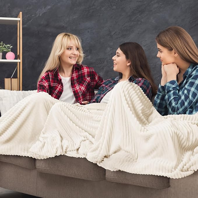 Buryeah 48 Pcs Flannel Throw Blanket Bulk 50 x 60 in Sleepover Blanket Outdoor - Image 5