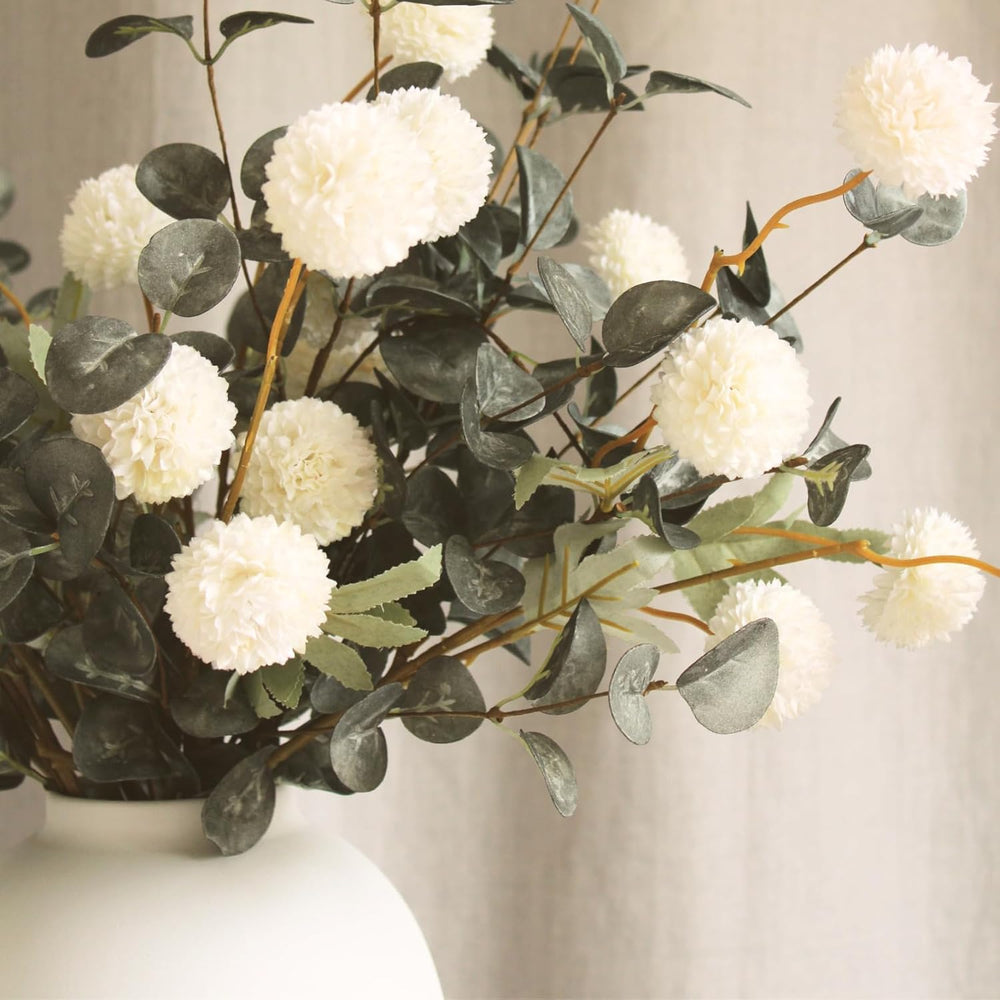 Artificial Floral Arrangements With Vase, Centerpiece for Dining Table