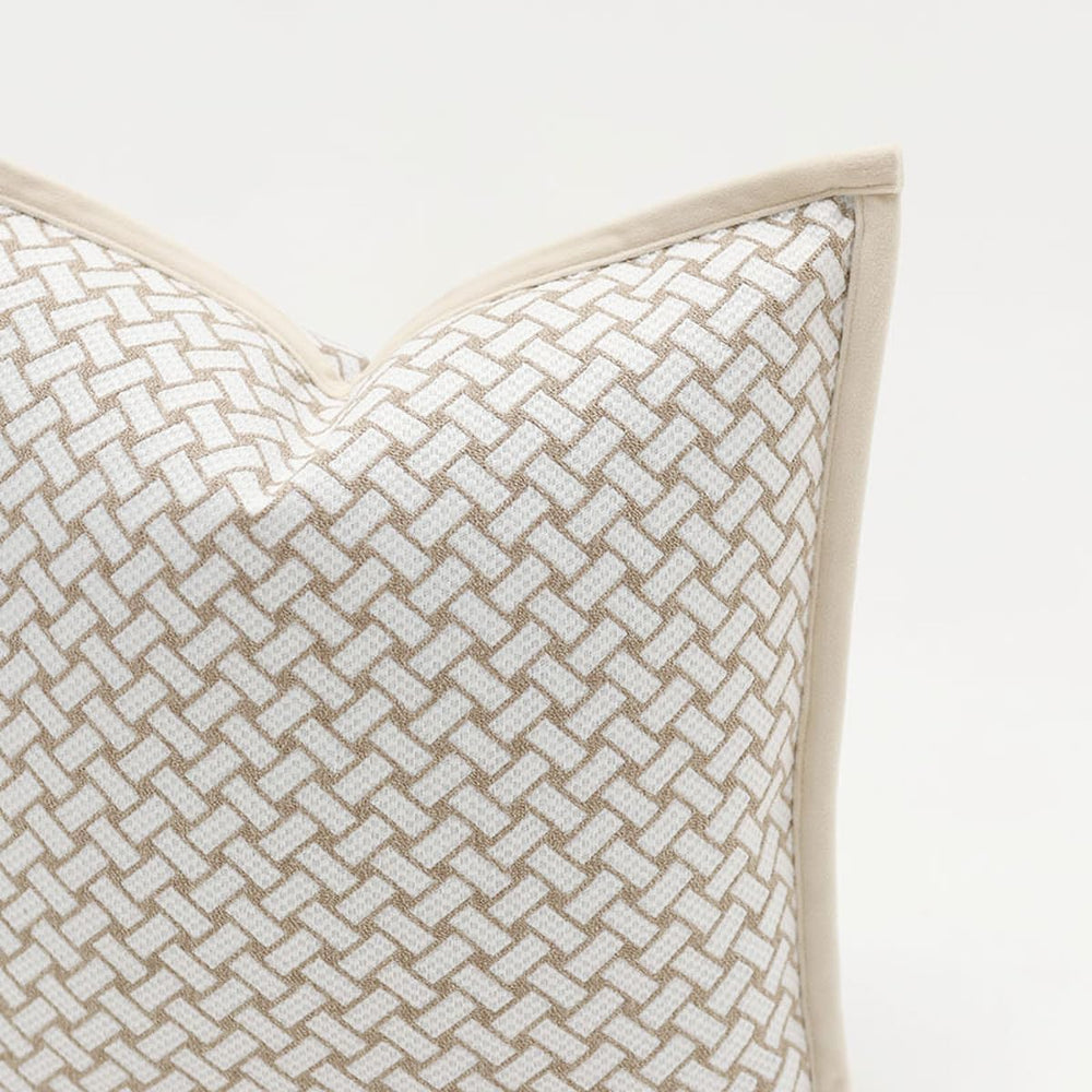 Croker Horse 18x18'' Inches Throw Pillow Cushion Cover - Grid Pattern...
