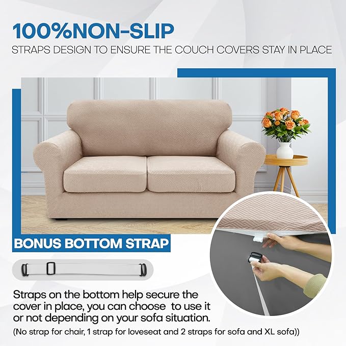 XINEAGE 2026 New 4 Pieces Couch Covers - Image 5