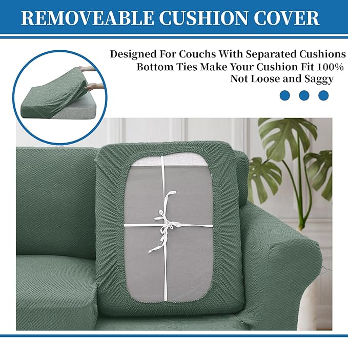 XINEAGE New 4 Pieces Couch Covers - Image 4