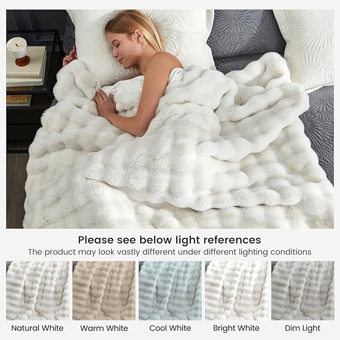 Cozy Bliss Faux Fur Throw Blanket - Image 8