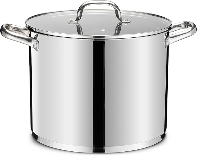 14 QT Stainless Steel Large Stock Pot, LIANYU Heavy Stockpot by LIANYU