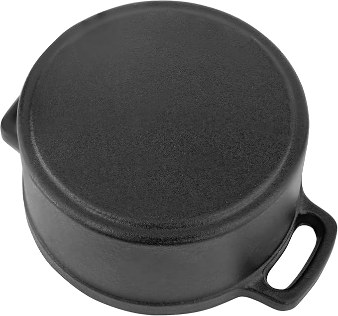 Flavehc Mini Cocotte 8 oz Pre-Seasoned Mini Dutch Oven 0.25 qt. Cast Iron - Image 6
