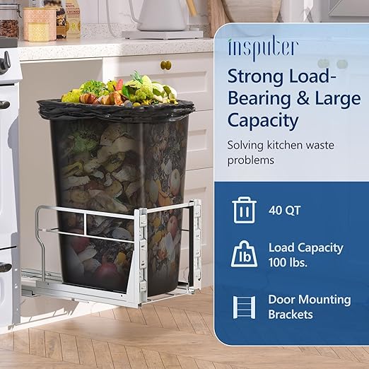 Insputer Pull Out Trash Can Under Cabinet - Image 4