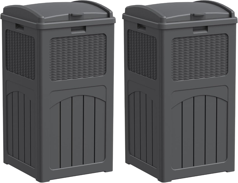 Greesum 33 Gallon Outdoor Trash Can