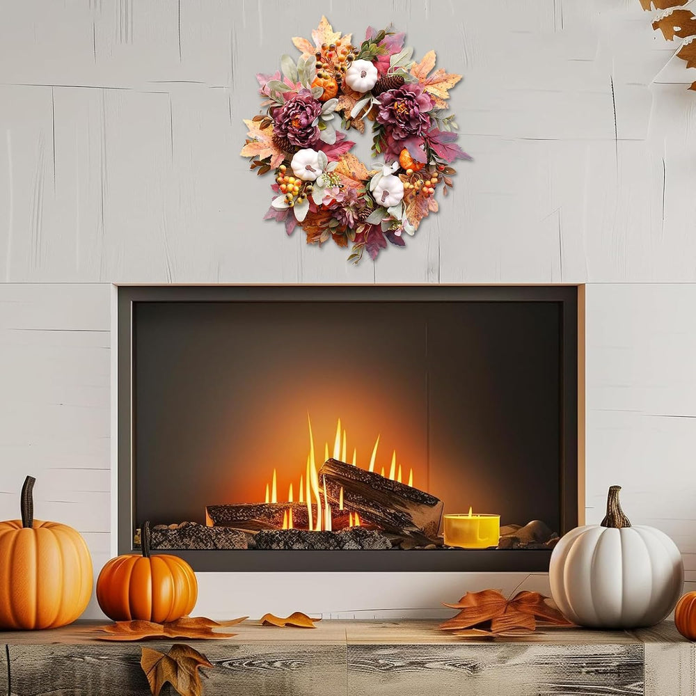 20" Fall Wreaths for Front Door,Autumn Door Wreaths,Fall Decorations for...