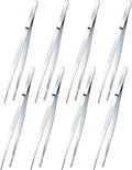 Yaomiao 8 Packs 12 Inch Bar Tweezers Silver Cocktail Tongs Long Garnish by Yaomiao