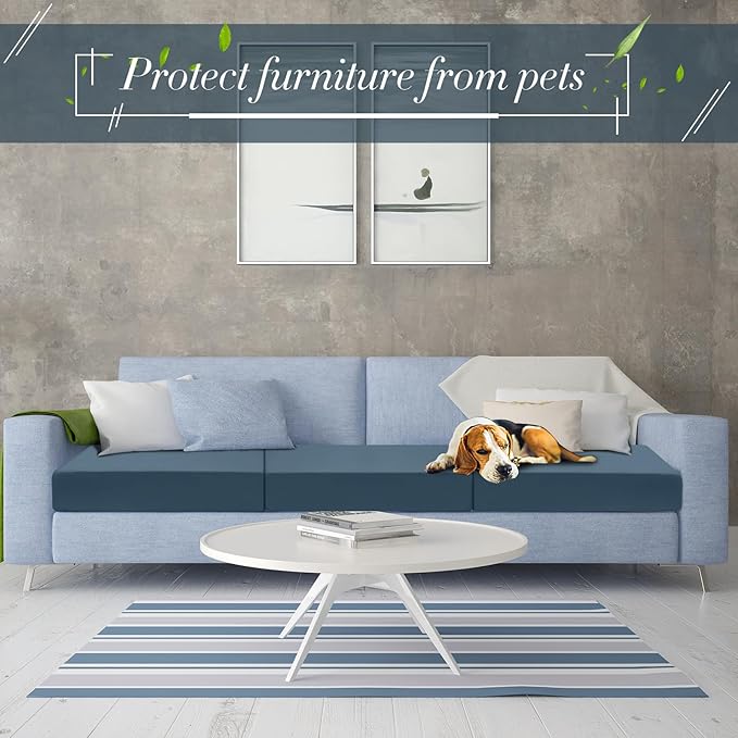 Newwiee Set of 4 Stretch Patio Cushion Covers Sofa Couch Seat Chair Slipcovers - Image 6