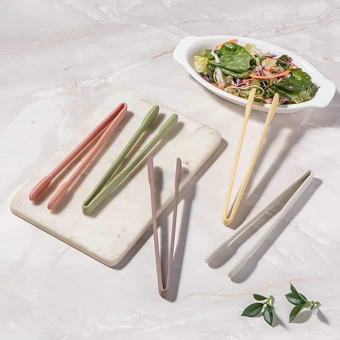 carrotez Silicone Cooking Kitchen Tongs, Non-Scratch Serving Tongs 9.25 Inches - Image 2