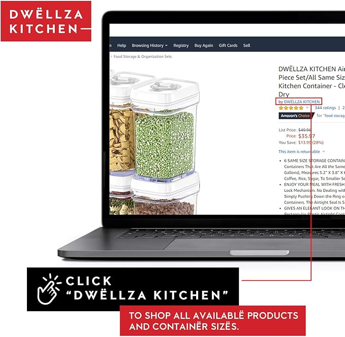 DWËLLZA KITCHEN Airtight Food Storage Containers - Image 3