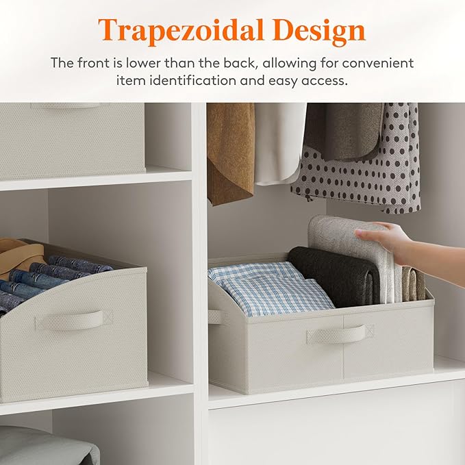 Lifewit Trapezoid Closet Storage Bins