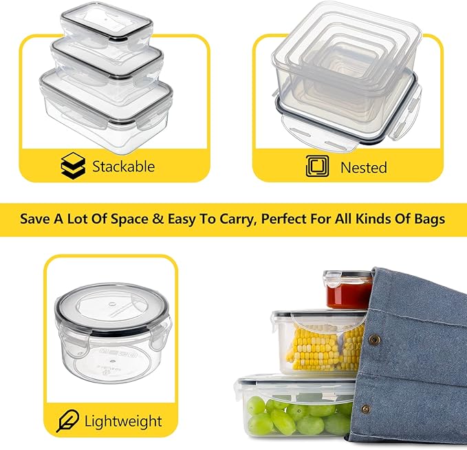 52 PCS Food Storage Containers Set - Image 5