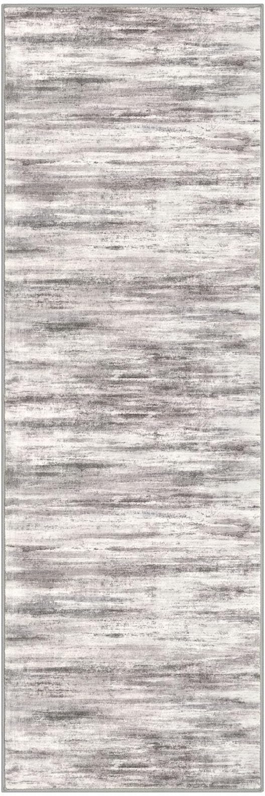 KOZYFLY Modern Abstract Hallway Runner Rug, 2.6x8 Washable Rug Runner Non-Slip
