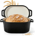 Dutch Oven for Bread Baking, 3.4 QT Bread Dutch Oven for Sourdough, Enamelled by Fijinhom