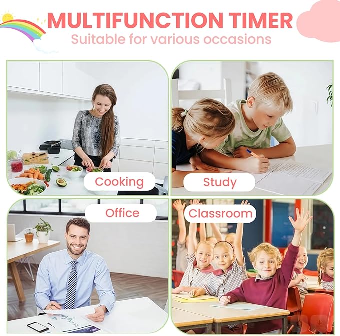 Cartoon Mechanical Kitchen Timer, 60 Minutes Countdown Timer, Mechanical Visual - Image 6