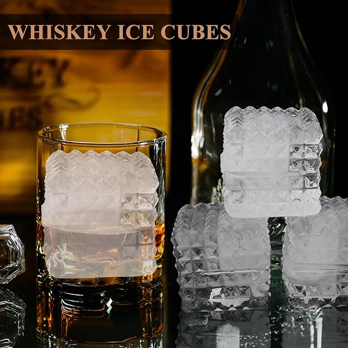 2-Inch Whiskey Ice Cubes Mold, Silicone Ice Cube Trays - Image 4