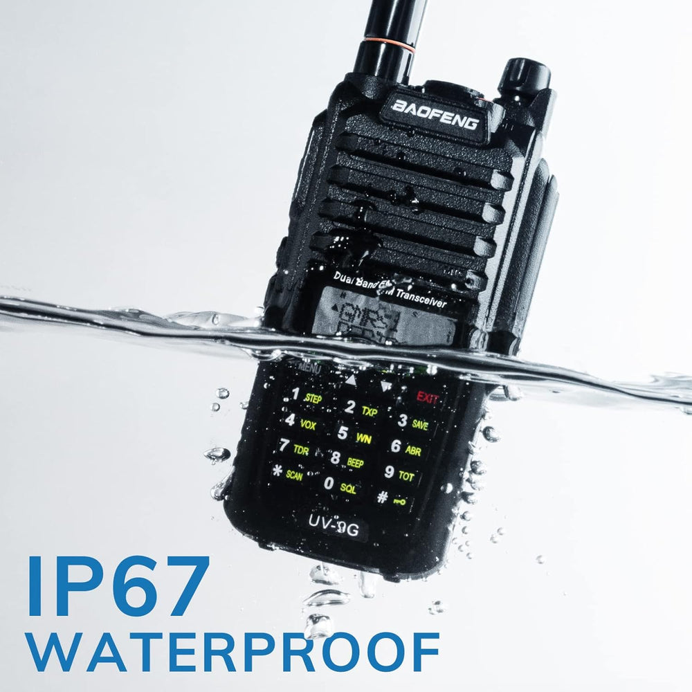 BAOFENG UV-9G GMRS Handheld Radio, Waterproof Walkie Talkies IP67, 1 Pack