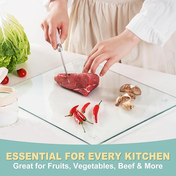 VASUHOME Tempered Glass Cutting Board - Image 5
