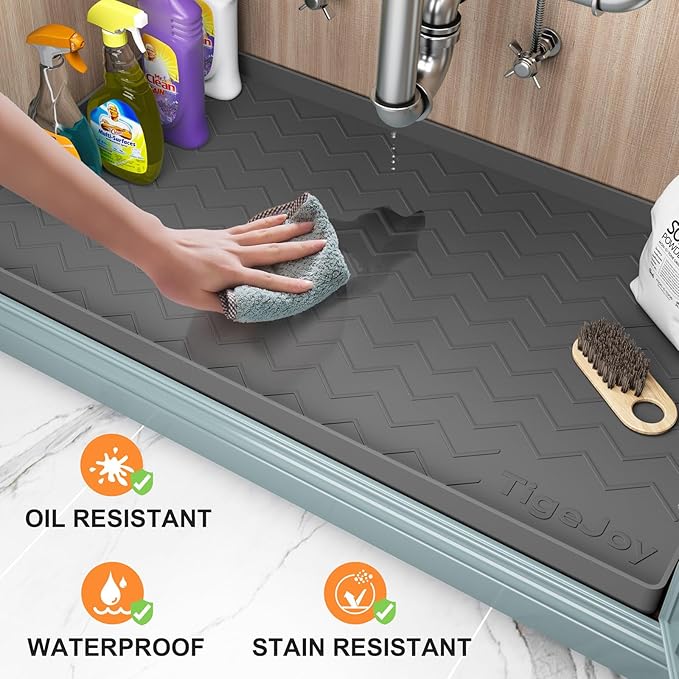 TigeJoy 28" x 22" Under Sink Mats - Image 2