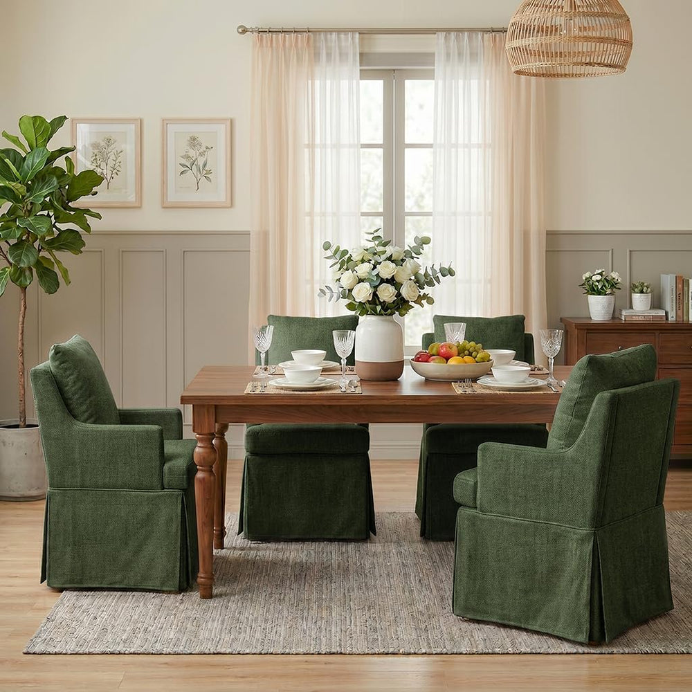 UVV Upholstered Dining Chairs Set of 2, Modern Kitchen Chair Dining Room Chai...