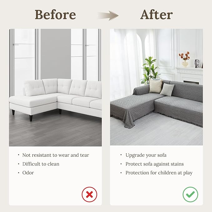 HOMERILLA Sectional Couch Covers - Image 4