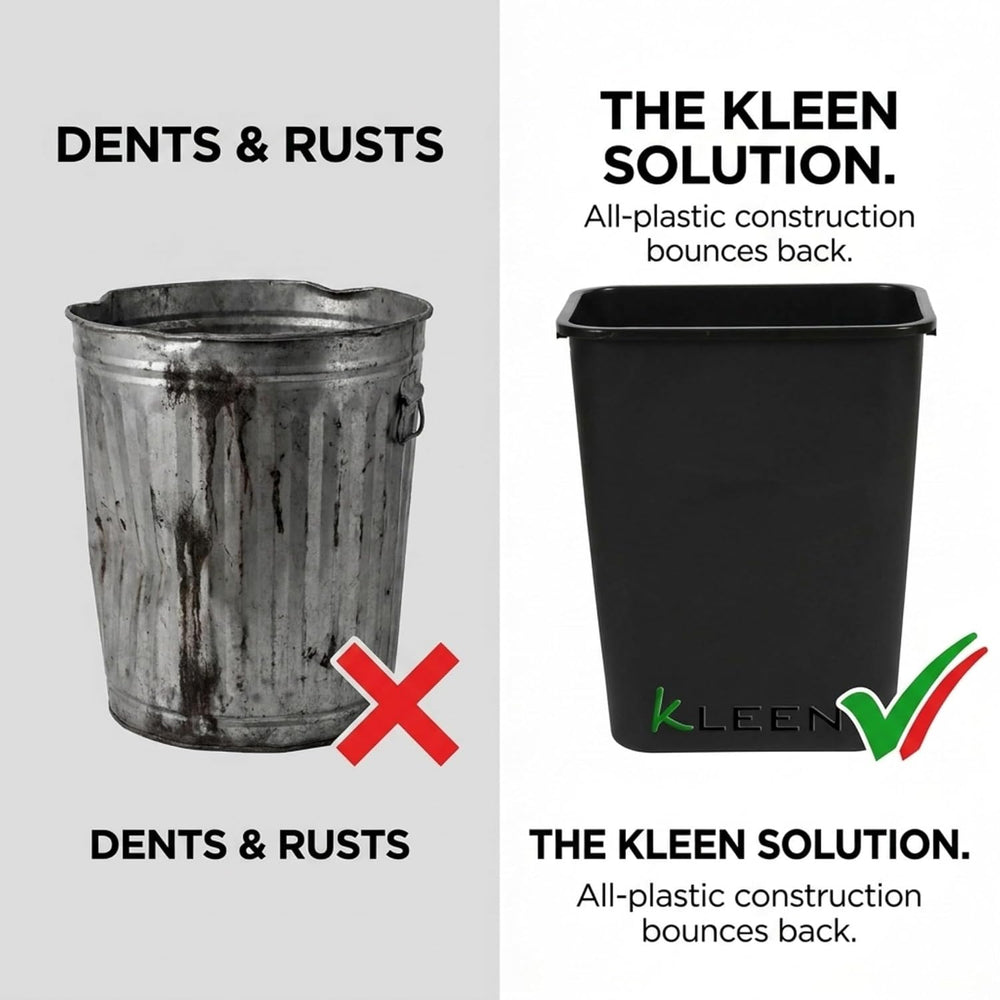 Kleen Commercial Soft-Sided Wastebasket 41qt (4 Pack)