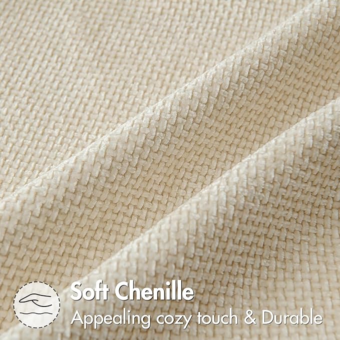 MIULEE Pack of 2 Couch Throw Pillow Covers 18x18 Inch Neutral Cream Modern Boho - Image 6