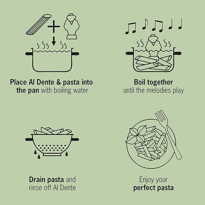 Al Dente Red – The Singing Floating Pasta Timer: Sings Different Tunes When