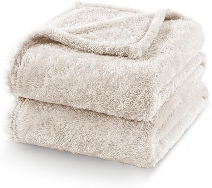Exclusivo Mezcla Plush Fuzzy Fleece Bed Blanket Twin Size, Super Soft, Fluffy - Image 7