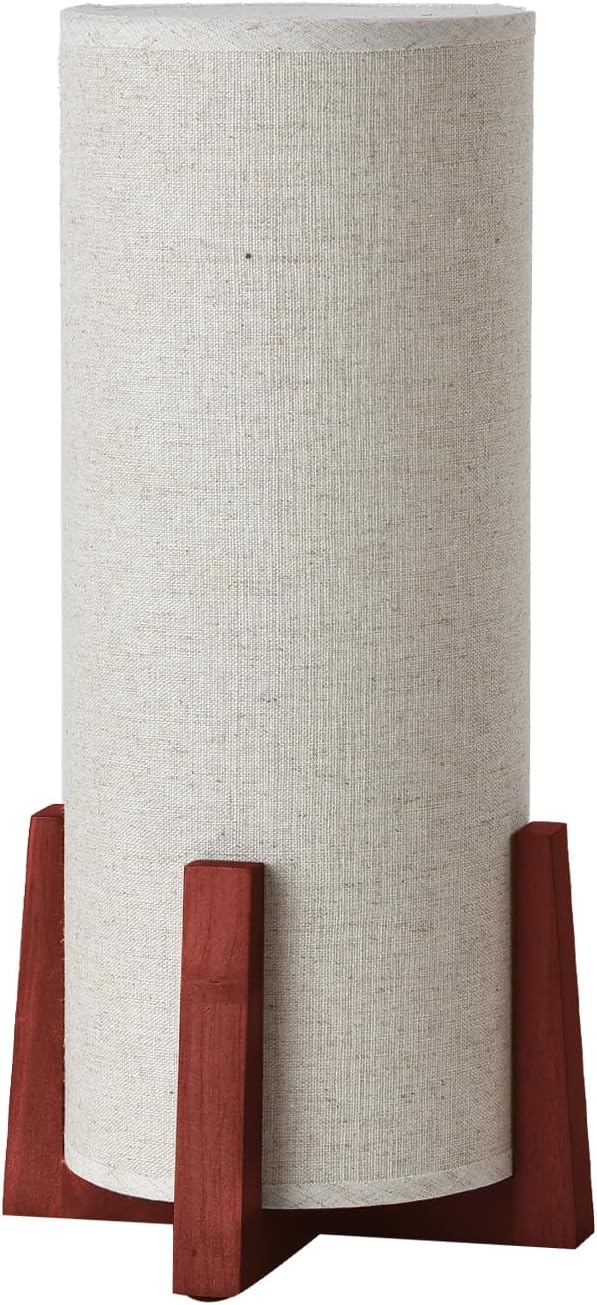 Modern Small Table Lamps, Nightstand Lamp with Linen Fabric Shade, 13.9"...