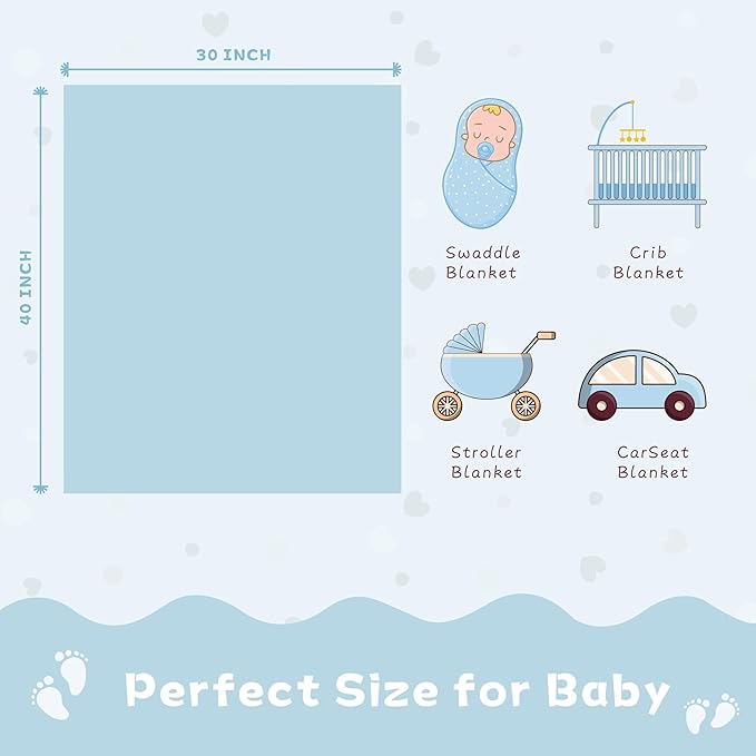 Sherpa Fleece Baby Blanket Heart Checkered Blanket, Ultra Soft Fluffy Premium - Image 6