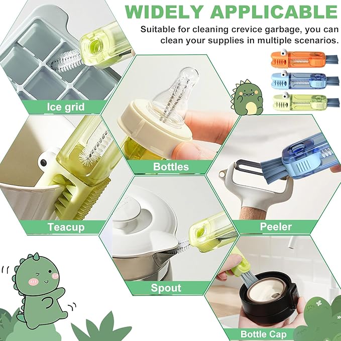 6 PCS Cup Lid Gap Cleaning Brush, Portable Water Bottle Brush, Bottle Gaps - Image 6