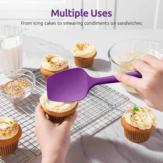 U-Taste Silicone Spoon Spatula Set, 600ºF High Heat Resistant Food Grade - Image 7