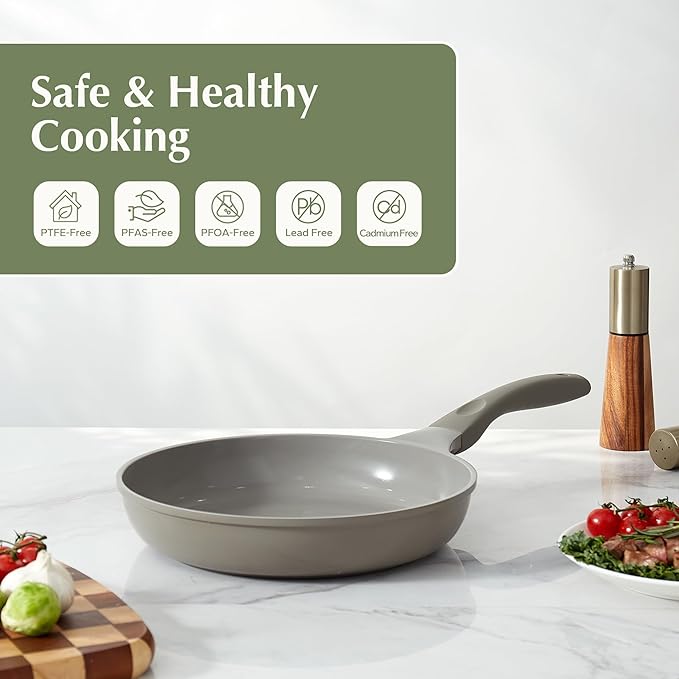 Redchef Nonstick Frying Pan Skillet, Non Stick Ceramic Frying Pan, Egg & Omelet - Image 2