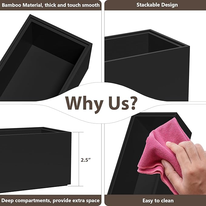 Kitchen Drawer Organizer Bins, for Junk Drawer - Image 9