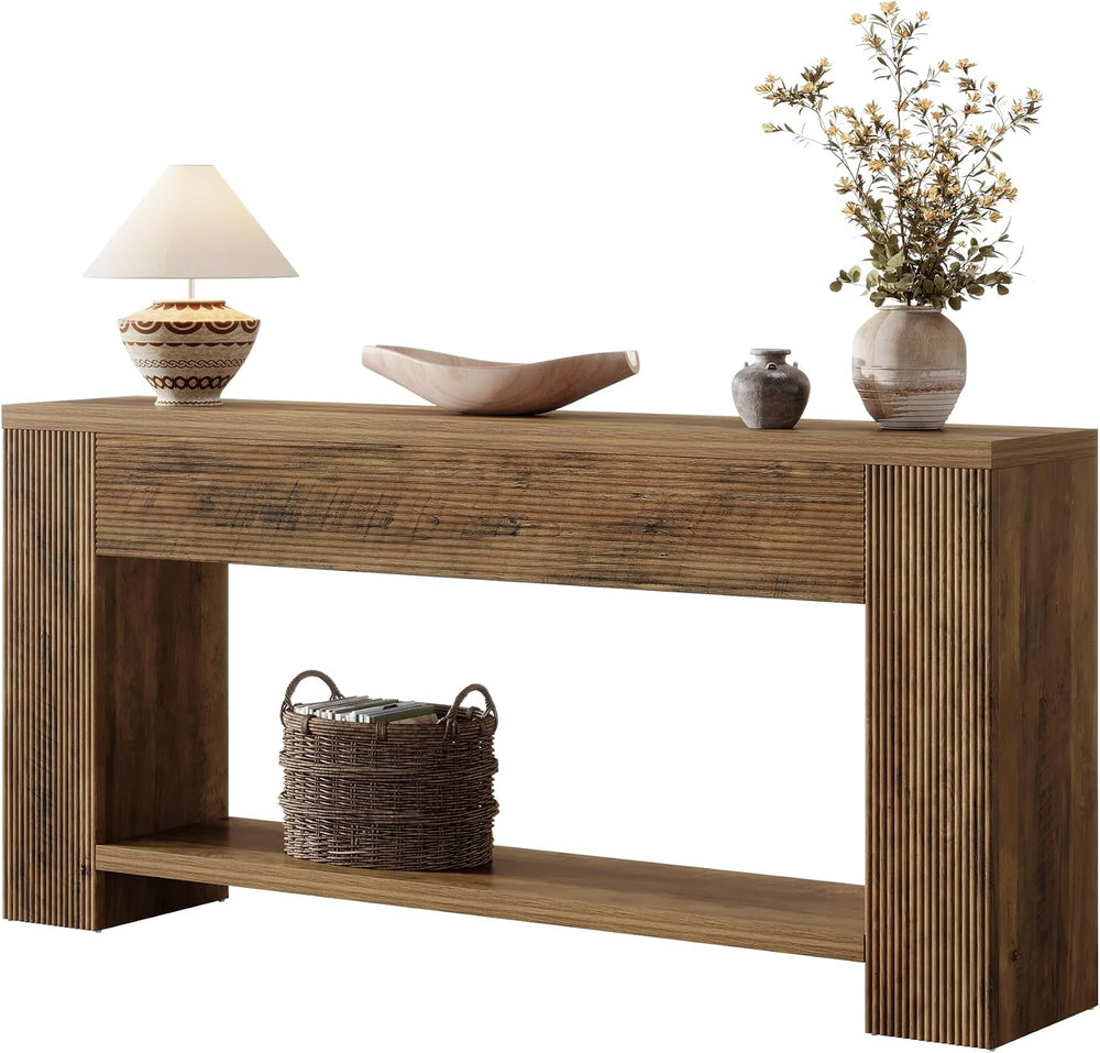 Tribesigns 70.9-Inch Console Tables for Entryway, Narrow Wooden Long Sofa Tab...