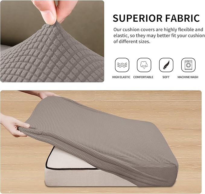 Easy-Going Stretch Individual Chair Couch Cushion Cover Sofa Cushion Furniture - Image 5