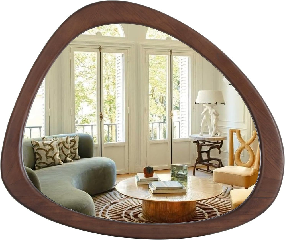 WallBeyond 23" H x 19" W Asymmetrical Mirror, Irregular Wall Mirror...