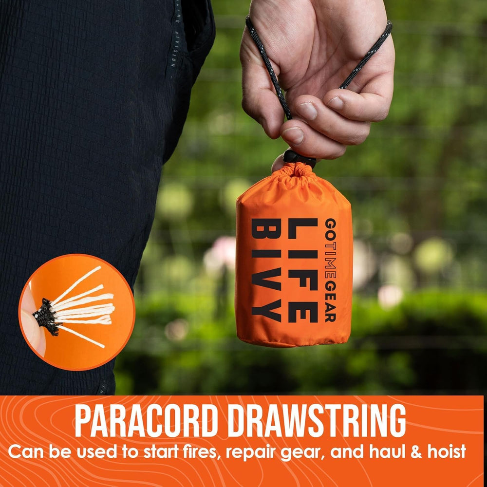 Go Time Gear Life Bivy Emergency Survival Sleeping Bag Thermal Bivy - Use as ...
