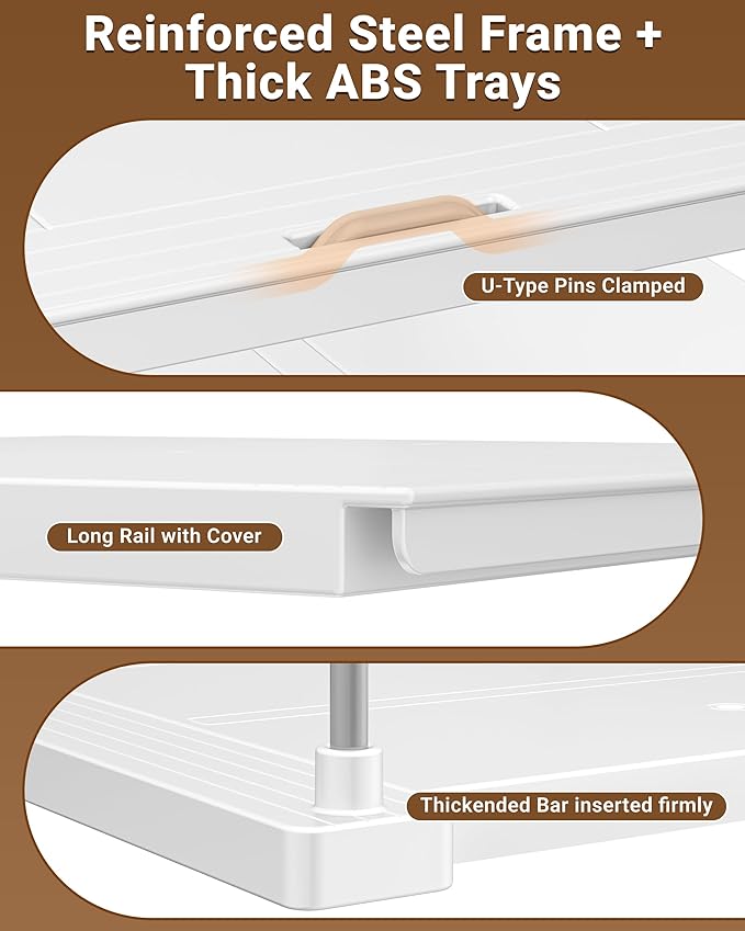 EVERIE Extendable 3-Tier Kitchen Cabinet & Pantry Organizer