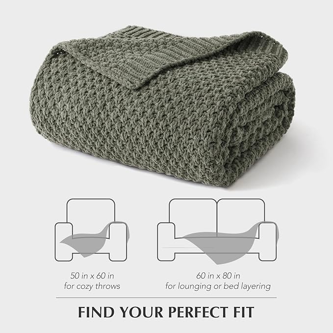 EVERGRACEHOME Chunky Chenille Knit Throw Blanket - Image 9