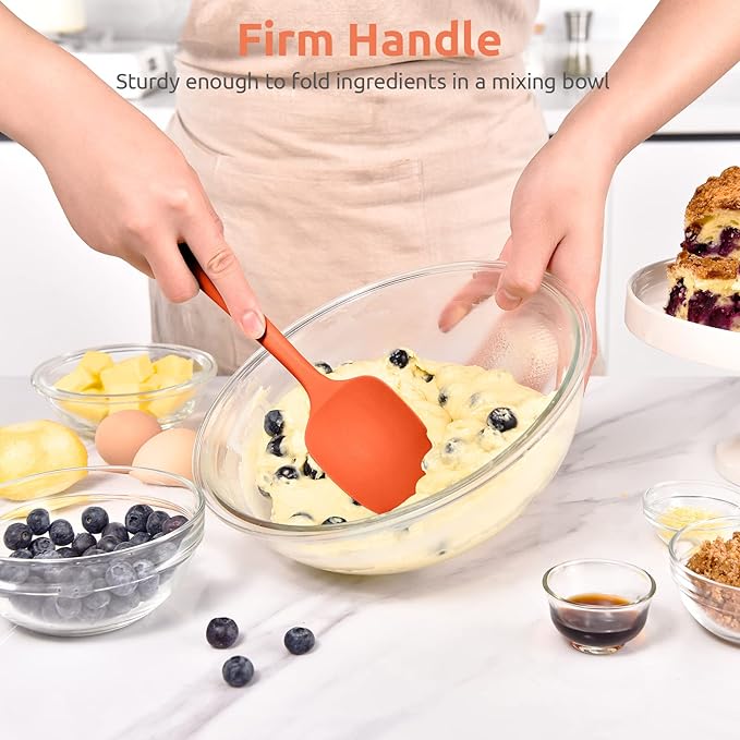 Heat Resistant Silicone Spoon Spatula: U-Taste 600ºF High Heat Flexible 11.38in - Image 5