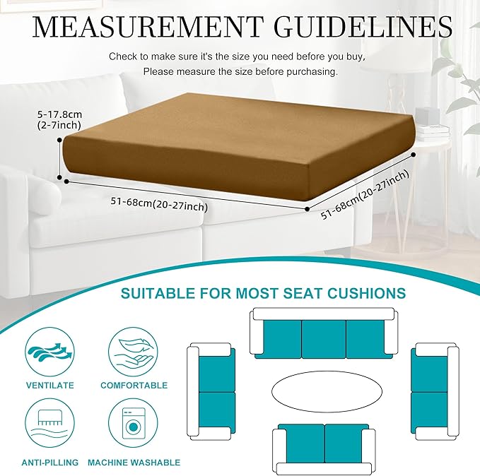 14Pcs Stretch Patio Cushion Covers, Outdoor Couch Covers Replacement, Outdoor - Image 2