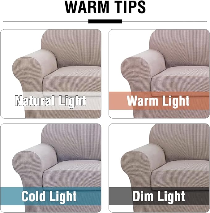 H.VERSAILTEX 4 Piece Stretch Sofa Covers - Image 3