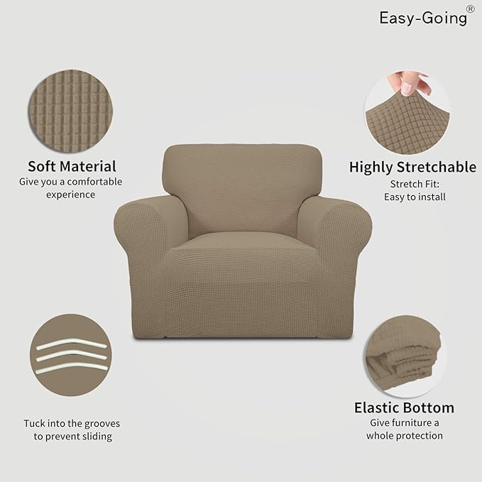 Easy-Going Stretch Chair Sofa Slipcover 1-Piece Couch Sofa Cover Furniture - Image 3