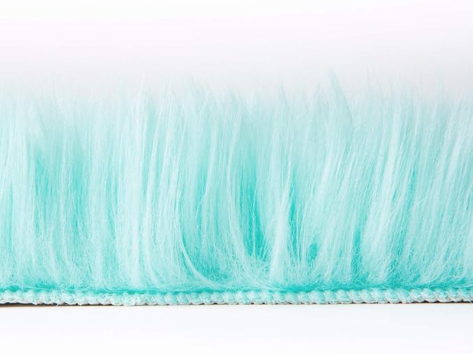Ashler faux fur rug, Fluffy Shaggy Area Rug Ultra Soft 2 x 3 Feet Sheepskin Fur - Image 5